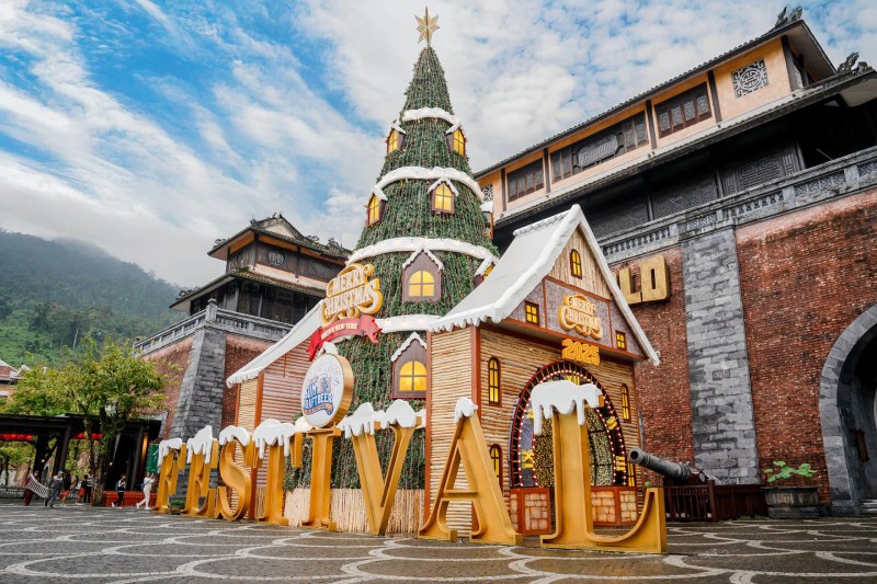 Cây thông Noel tại Bà Nà Hill Đà Nẵng