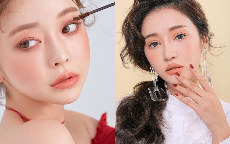 Makeup Giáng Sinh tông cam đào