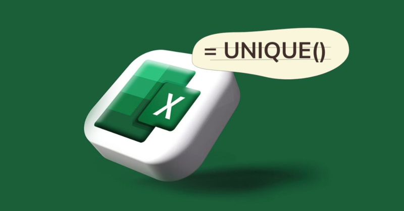 Hàm UNIQUE trong Excel