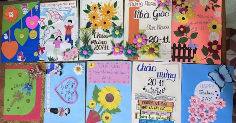 Tổng hợp các mẫu thiệp chào mừng 20/11