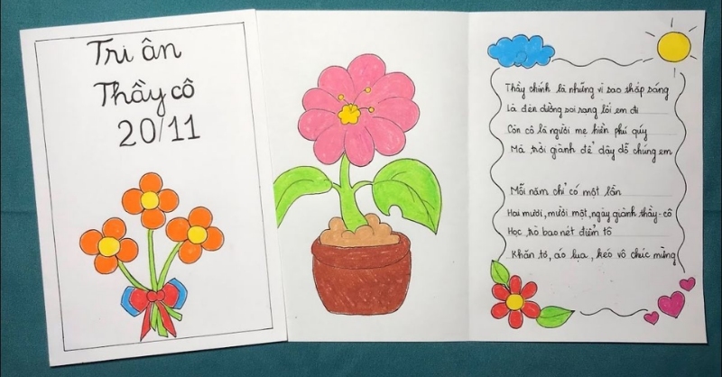 Thư tay của học sinh tri ân thầy cô 20/11
