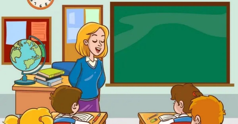 Mẫu ảnh hoạt hình 20/11 trong lớp học