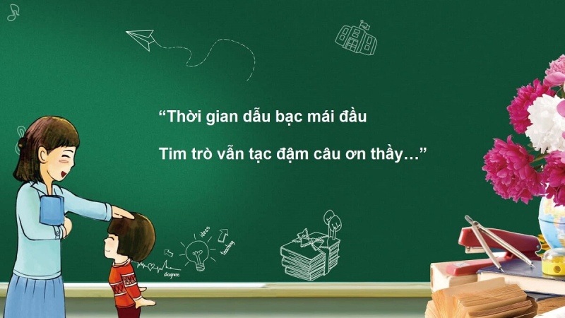 mẫu background 20/11 kèm ca dao, tục ngữ hay