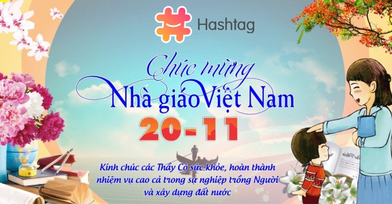 Hashtag độc đáo cho ngày 20/11