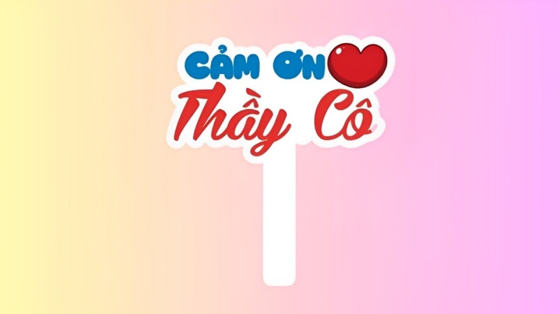 Hashtag cảm ơn thầy cô