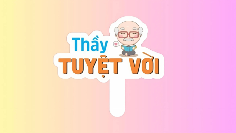 Hashtag hình ảnh thầy giáo dễ thương