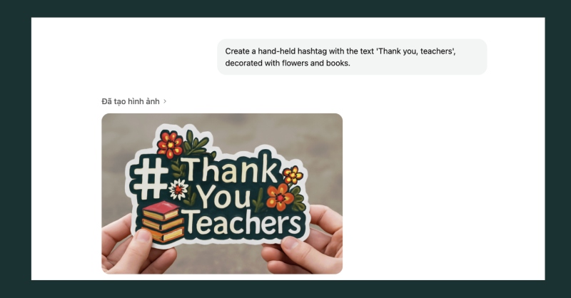 Sử dụng ChatGPT để tạo hashtag