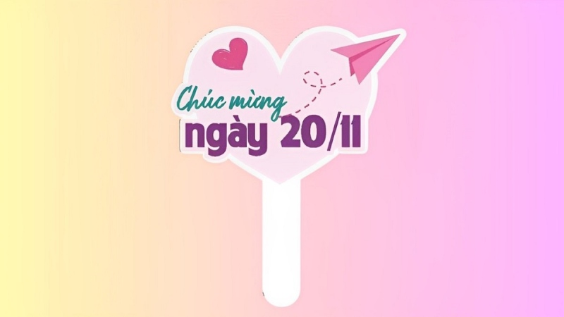 Hashtag màu hồng tranh trí chữ và máy bay giấy