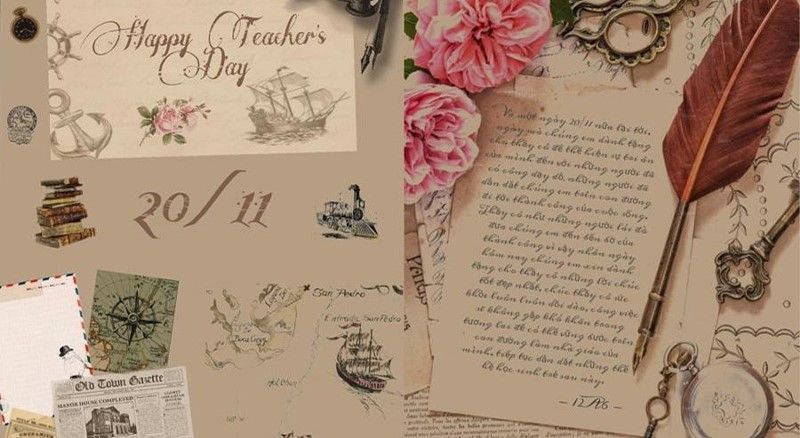 Tập san 20/11 phong cách cổ điển