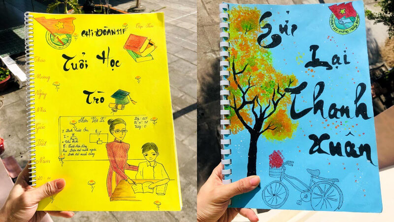 Bìa tập san 20/11 về tuổi học trò