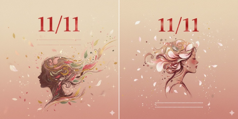 Thiệp 11/11 phong cách nghệ thuật