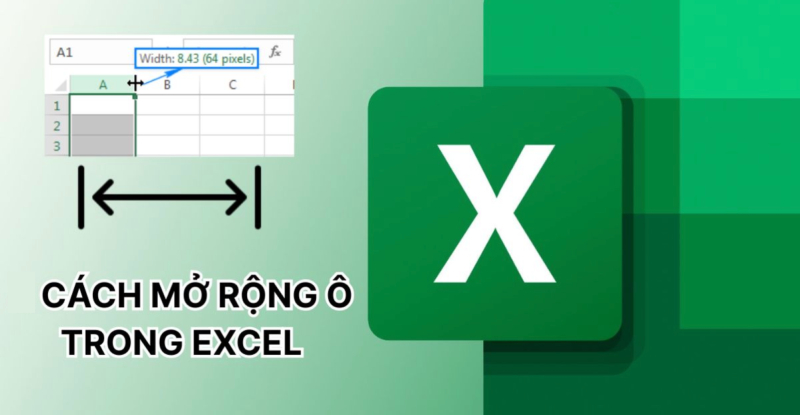Cách mở rộng ô trong Excel