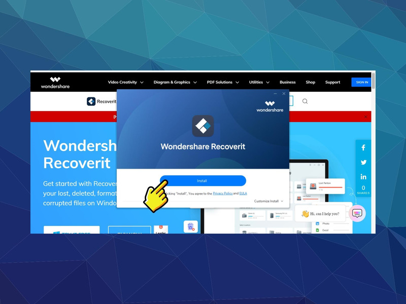 Cài đặt Wondershare Recoverit