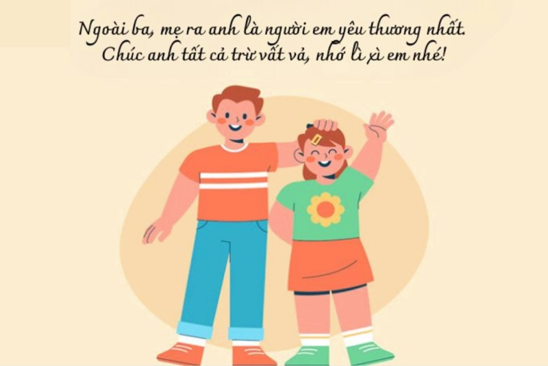 Lời chúc Tết dành tặng anh trai