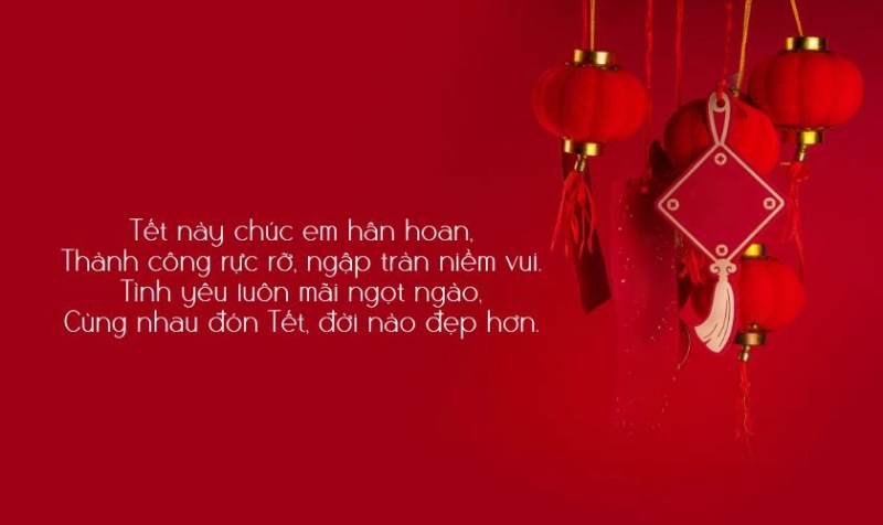 Lời chúc Tết ngọt ngào cho người yêu