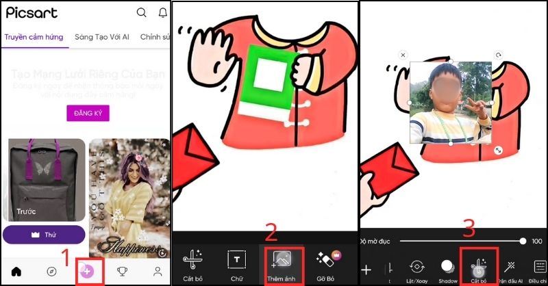 Chọn ảnh để chỉnh sửa trên PicsArt