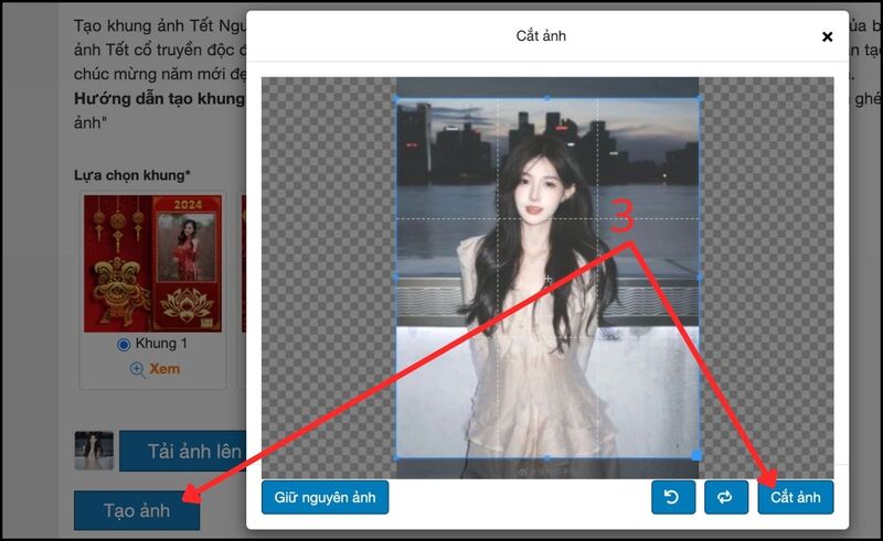 Tải và ghép ảnh Tết trên website thiepmung