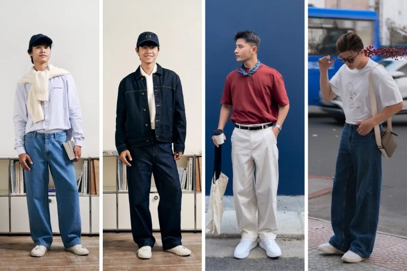 phối đồ đi chơi Tết cho nam