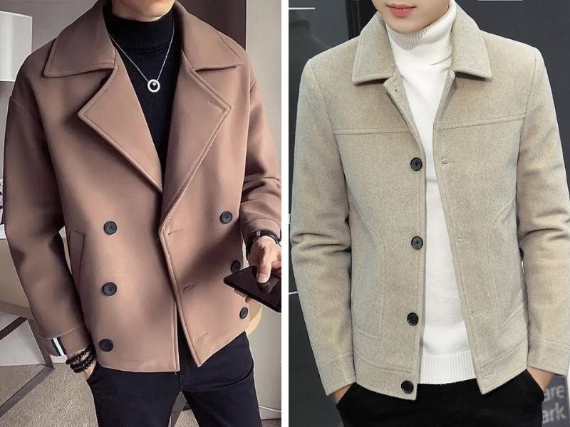 Áo dạ phối với phong cách chững chạc