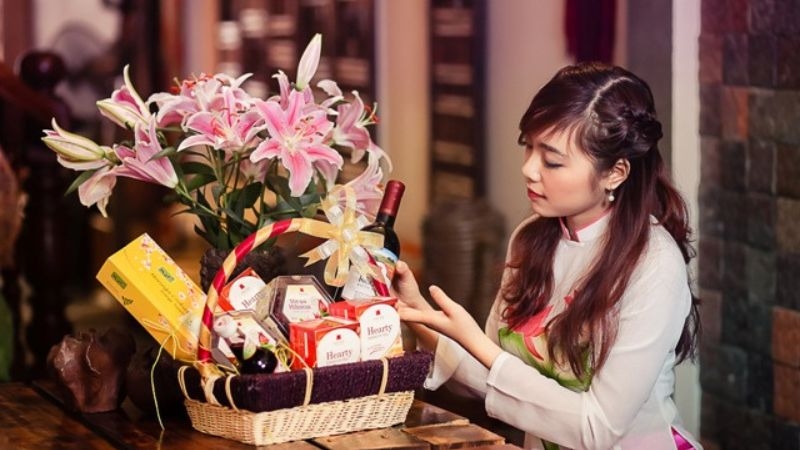 giỏ quà tết tặng thầy cô