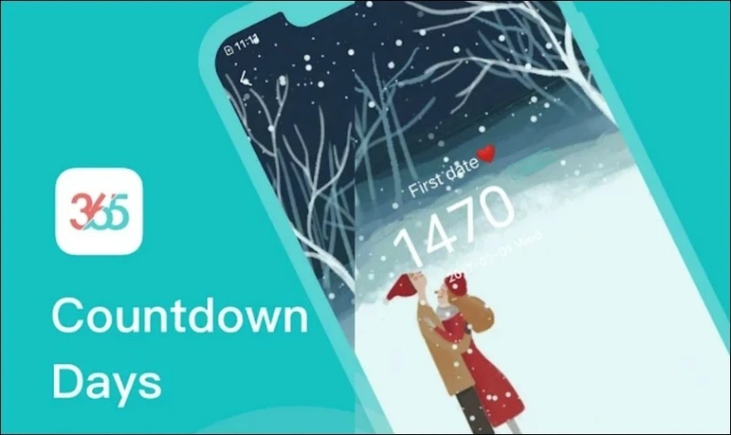 Ứng dụng đếm ngược ngày với biểu tượng 365