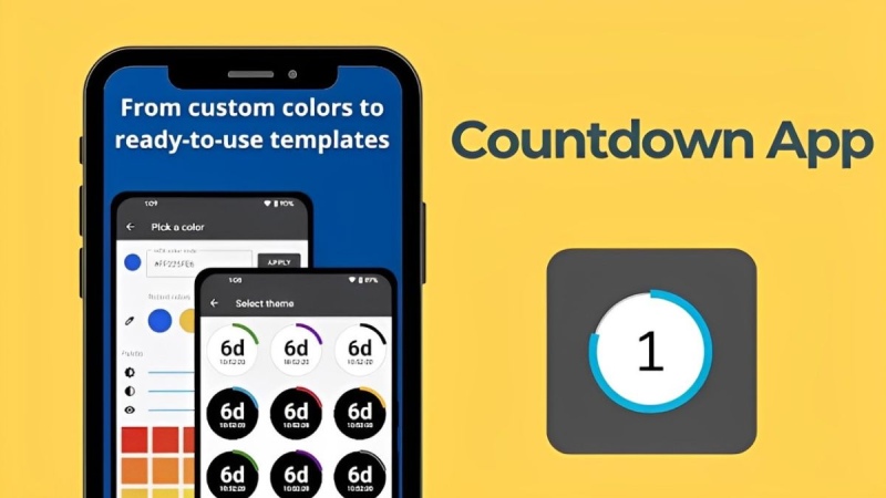 Màn hình chọn chủ đề trong Countdown App