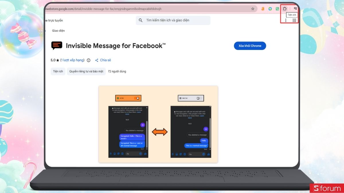 cach-gui-tin-nhan-tang-hinh-tren-facebook-7 Nhấn biểu tượng mảnh ghép