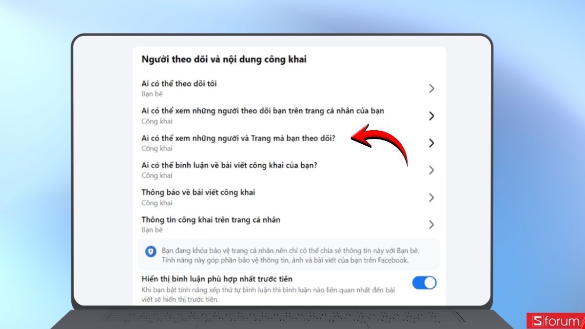 huong-dan-fanpage-facebook-da-thich-6 Chọn nội dung mà bạn muốn tùy chỉnh