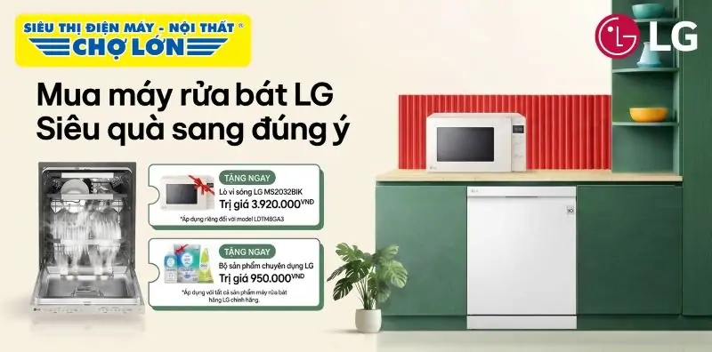 Mua Máy Rửa Chén LG QuadWash TrueSteam. Nhận Siêu Quà Sang Đúng Ý