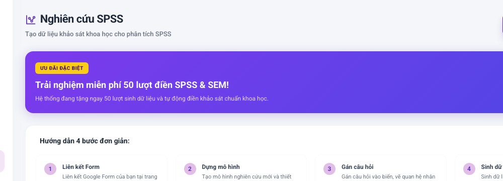 Hướng dẫn tạo dữ liệu SPSS từ Google Form bằng AutoFillForm